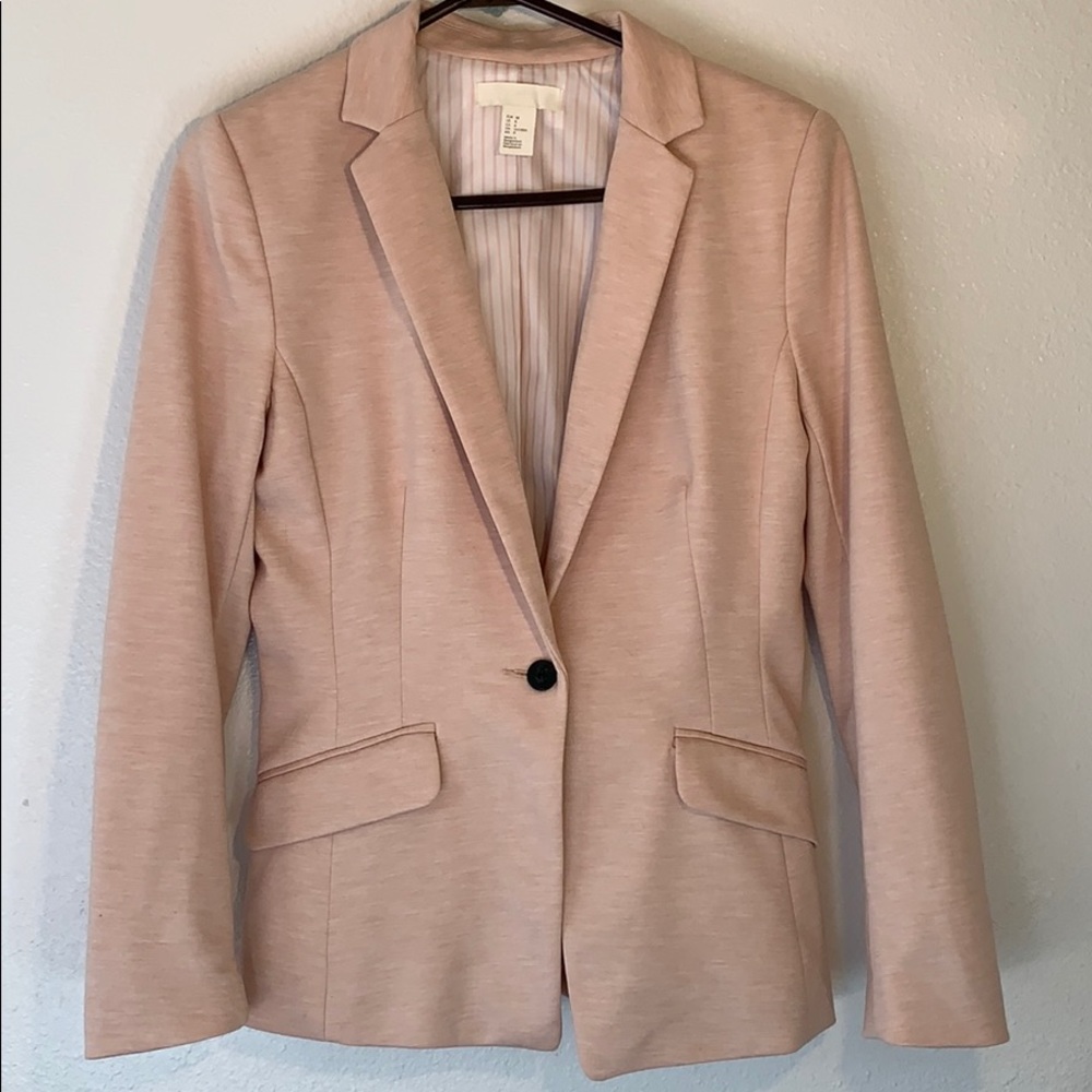 H&M Blush pink blazer jacket